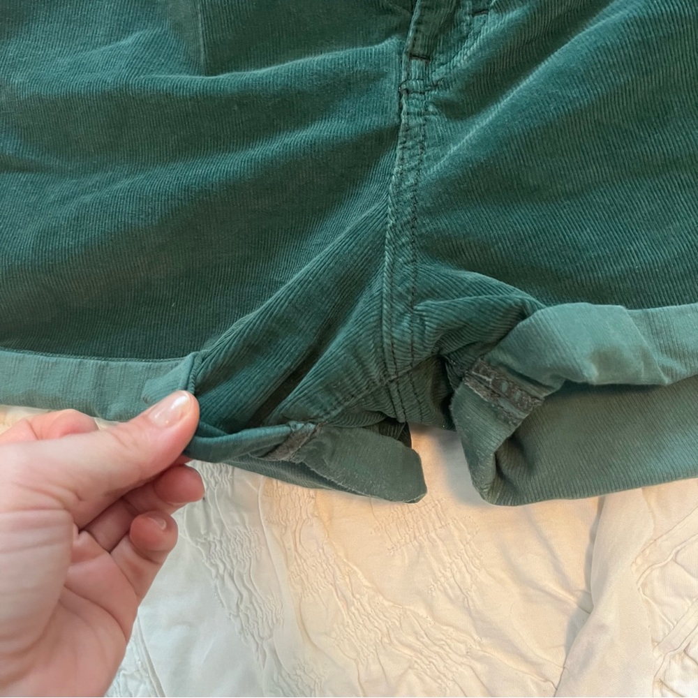 Free people green corduroy shorts - Picture 6 of 9